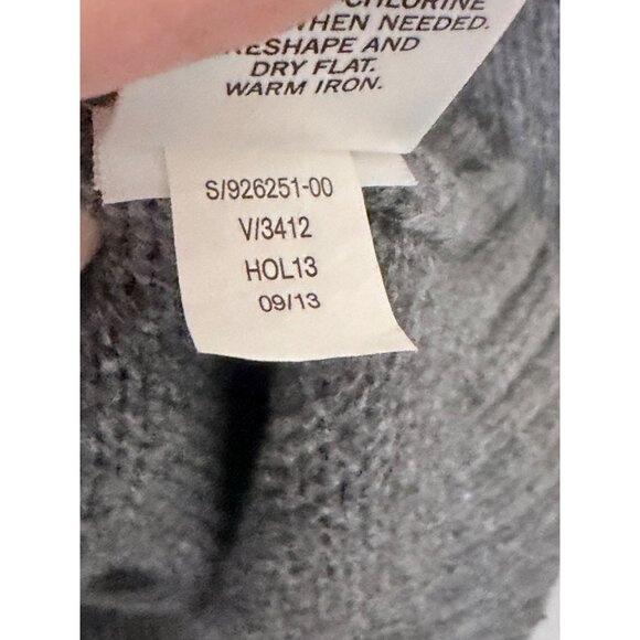 Banana Republic Wool Blend Shawl Cardigan Sweater Mens M Gray Aztec Button Up Ac - Picture 7 of 13